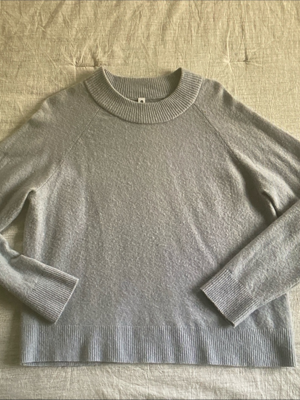 Athleta Heather Light Gray Crewneck Sweater
